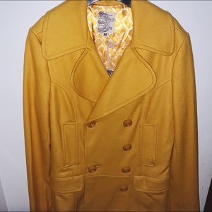 Yellow pea coat